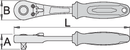 Reversible ratchet 1/4", 1/4"