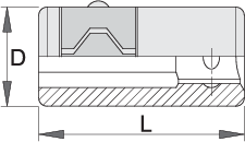 Unior Adaptor for bits, 1/4" - 1/4" – Roladex Industrial Ltd, www.roladex.co.uk