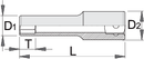 Unior Socket 1/4", long type, 6 point, 7 – Roladex Industrial Ltd, www.roladex.co.uk