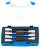 Set of long screwdriver socket with TX profile 1/2" in plastic box, TX20 - 50 /7