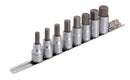 Unior | 629698 | Screwdriver socket set with HX profile 1/2" on rail - HX8-HX19/8