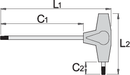 T-handle TX wrench, TX 20