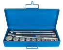 Socket set 3/4" in metal box, 22 - 50/14