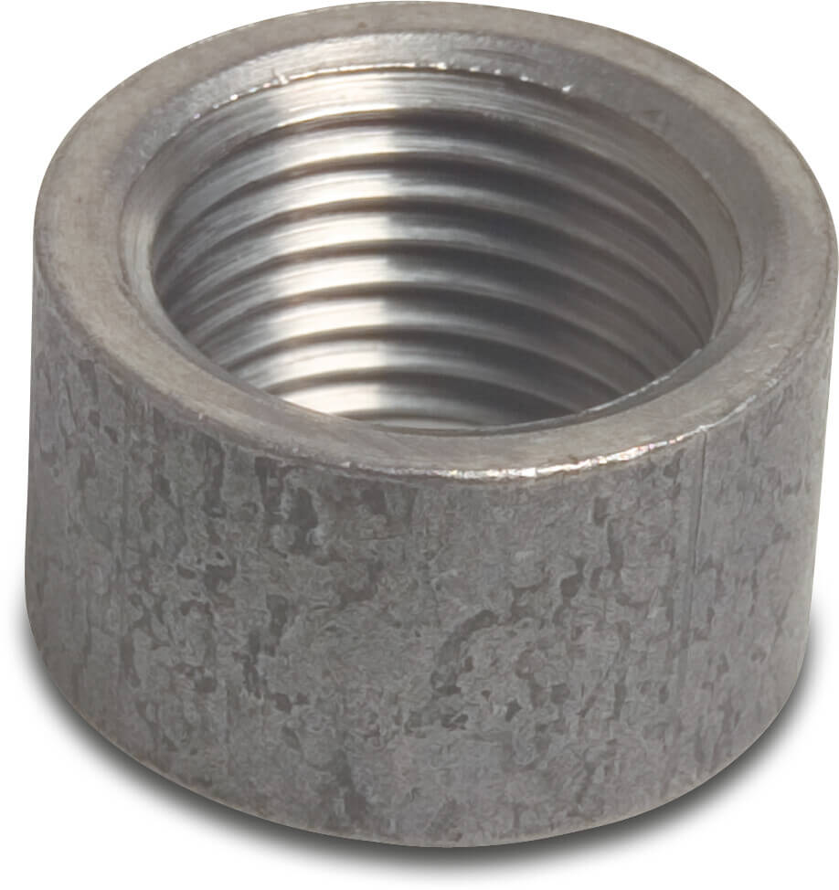 Profec Half Welding Socket Steel 3" x 95mm Female Thread x Butt Welding 16Bar | Profec | UK Supplier | Roladex