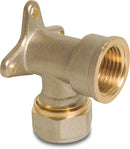 Profec Elbow 90° Brass Nickel Plated 16mm x 1/2" Compression Fitting x Female Threadlu-Pe-x | Profec | UK Supplier | Roladex