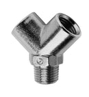 Image of 2040 1/8-1/8 - BSPT adaptor Y connector 1/8 thread (Pack of 5) - Camozzi | Roladex UK