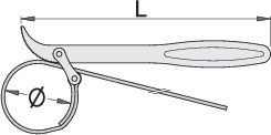 Unior | 601024 | Strap wrench - 60 - 140