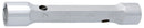 Forged tubular box wrench, 8 x 9