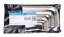Set of hex wrenches in plastic wallet, 3 - 19/10