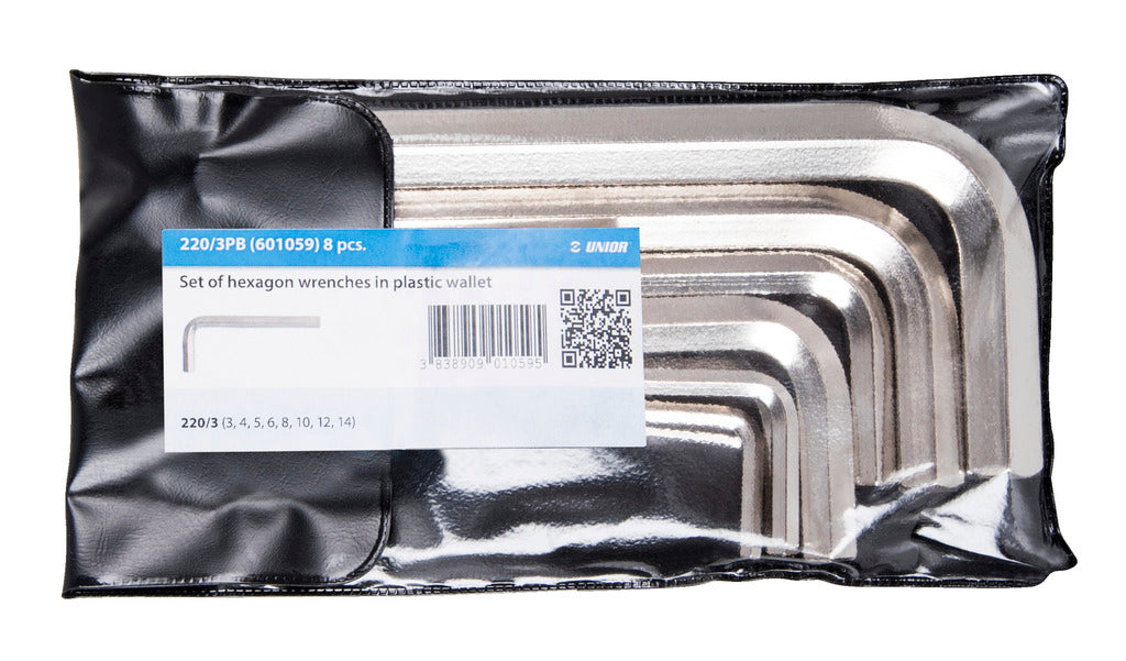 Unior | 601061 | Set of hex wrenches in plastic wallet - 3 - 19/10