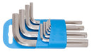 Set of hex wrenches on plastic clip, 1.5 - 12/10