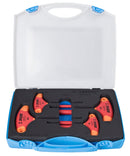 Set of insulated hex T wrenches in plastic box