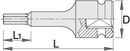 Impact hex socket 1/2", 8