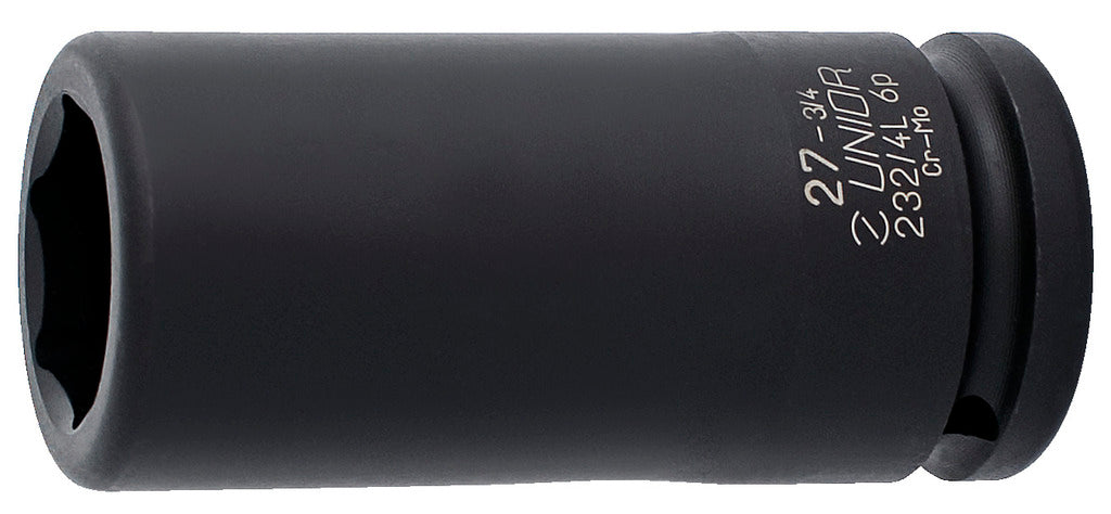 Unior | 607938 | Impact socket 3/4" - long type - 6 point - 24mm