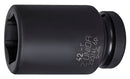 Impact socket 1", long type, 6 point, 50