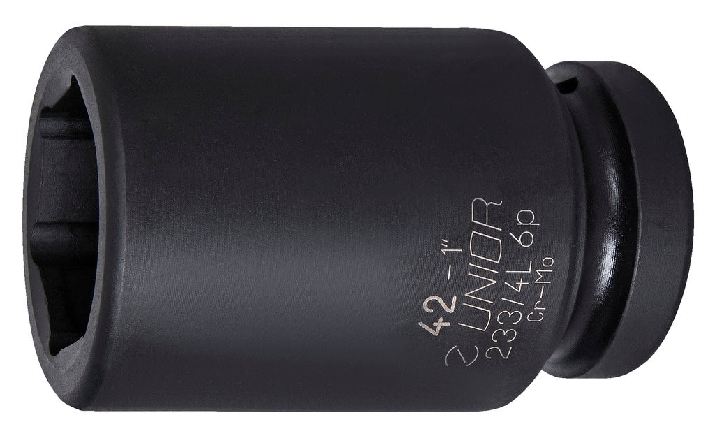 Unior | 616783 | Impact socket 1" - long type - 6 point - 50mm