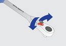 Flexible reversible ratchet 3/8", 3/8"