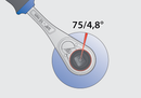 Flexible reversible ratchet 3/8", 3/8"
