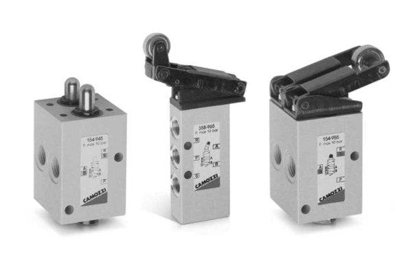 Image of 138-900 - Manually operated valve 3/2 NC 1/8 lever - Camozzi | Roladex UK