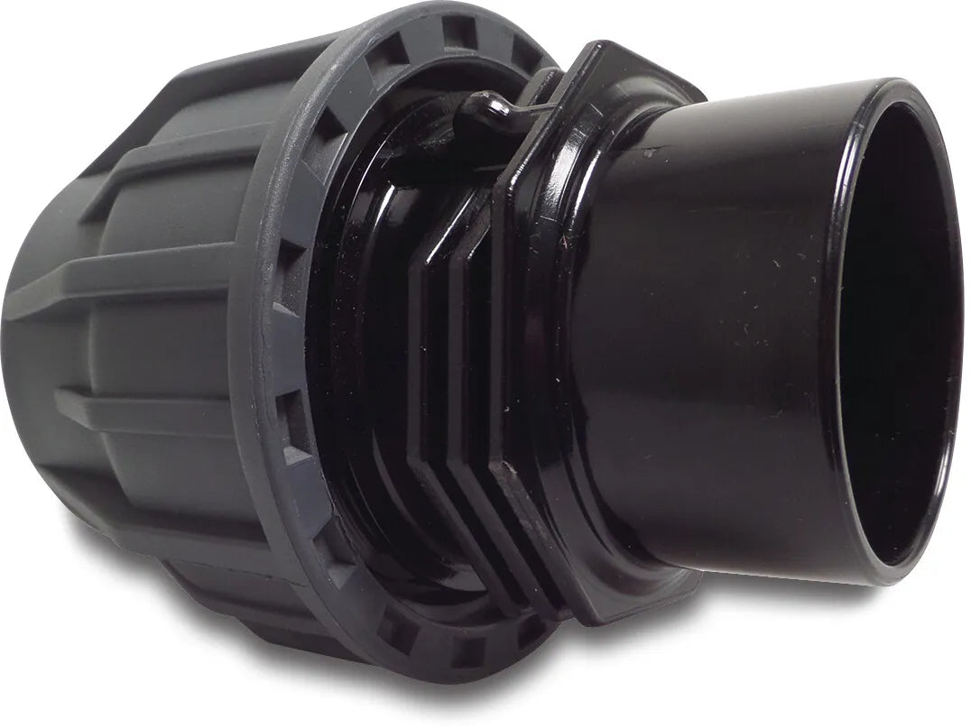 Jasonflex Socket PP/Pvc-U 50mm Compression Fitting x Glue Socket 16Bar Grey | Jasonflex | UK Supplier | Roladex