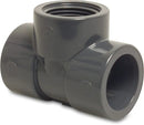Profec 90° Pvc-U 75mm x 2 1/2" x 75mm Glue Socket x Female Thread x Glue Socket 10Bar Grey | Profec | UK Supplier | Roladex
