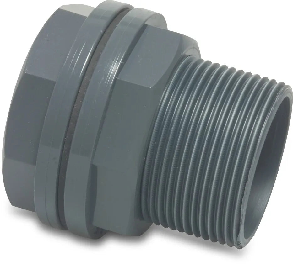 Profec Fitting Pvc-U 16mm x 1/2" Glue Socket x Male Thread 10Bar Grey | Profec | UK Supplier | Roladex
