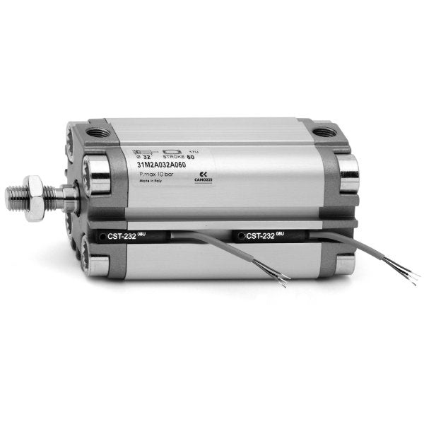Image of 31F2A032A010 - cylinder double acting 32mm bore 10mm stroke female rod - Camozzi | Roladex UK