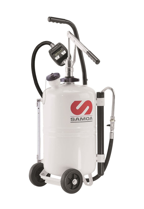 Product image of 325010 by Roladex – self contained hand op lubricant dispenser c/w meter - 25 litres