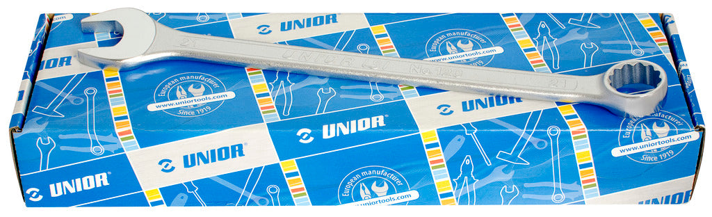 Unior | 619398 | Set of combination wrenches - long type in carton box - 1/4"-1.1/4"/16