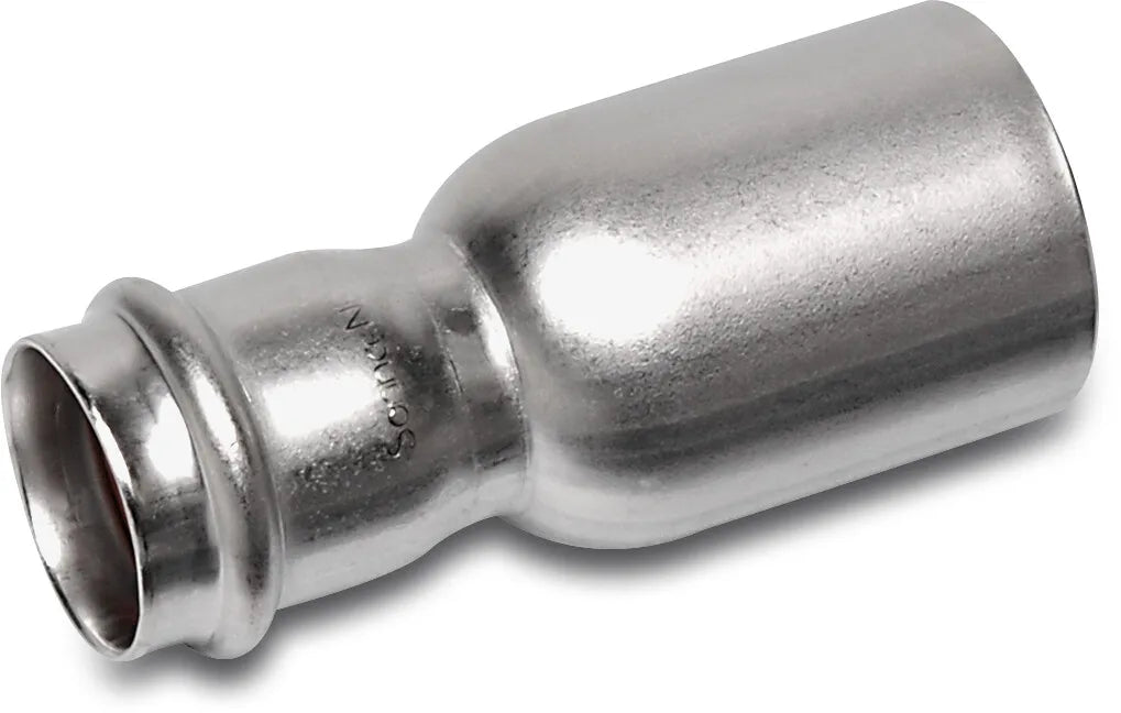 Bonfix Bush Stainless Steel 316L 22mm x 15mm Spigot x Press Fit | Bonfix | UK Supplier | Roladex