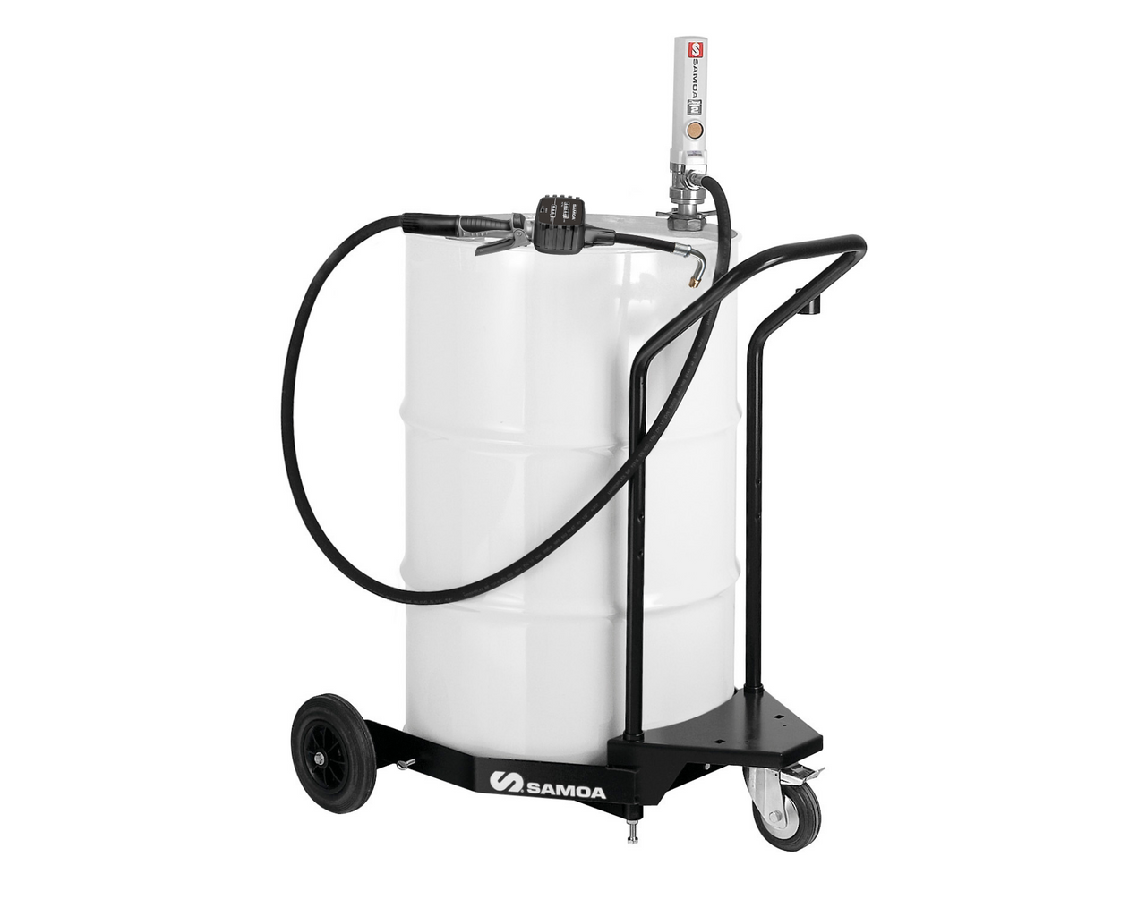 SAMOA Pumpmaster 2 - 3:1 Ratio Air Operated Drum Mounted Mobile Oil Dispenser for 205 Litre Drums with Mechanical Mete€¦