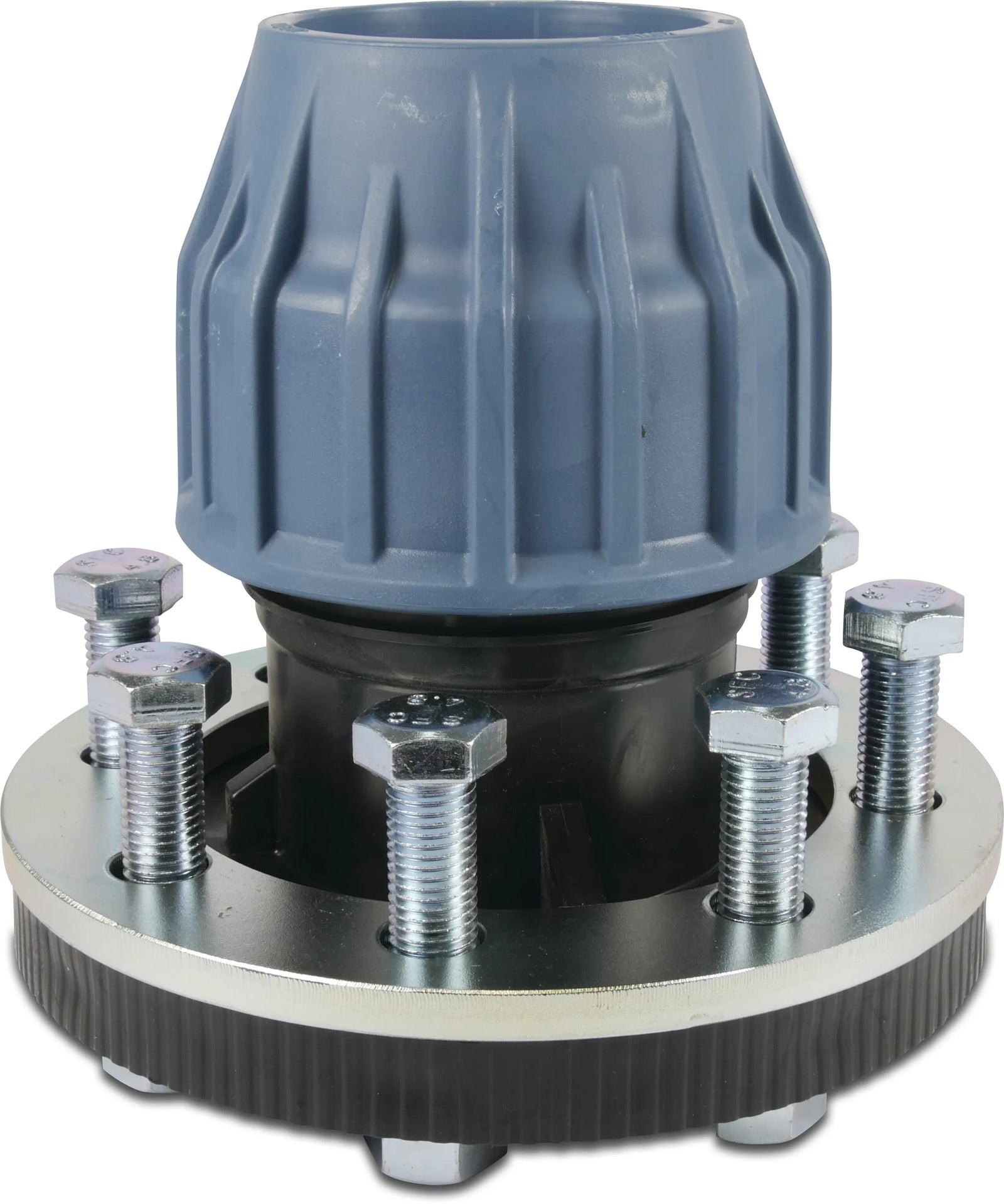 Jason Adaptor PP Dn65 x 2 1/2" x 75mm Din Flange x Compression Fitting 16Bar Dn65 Pn16 Type Ez | Jason | UK Supplier | Roladex
