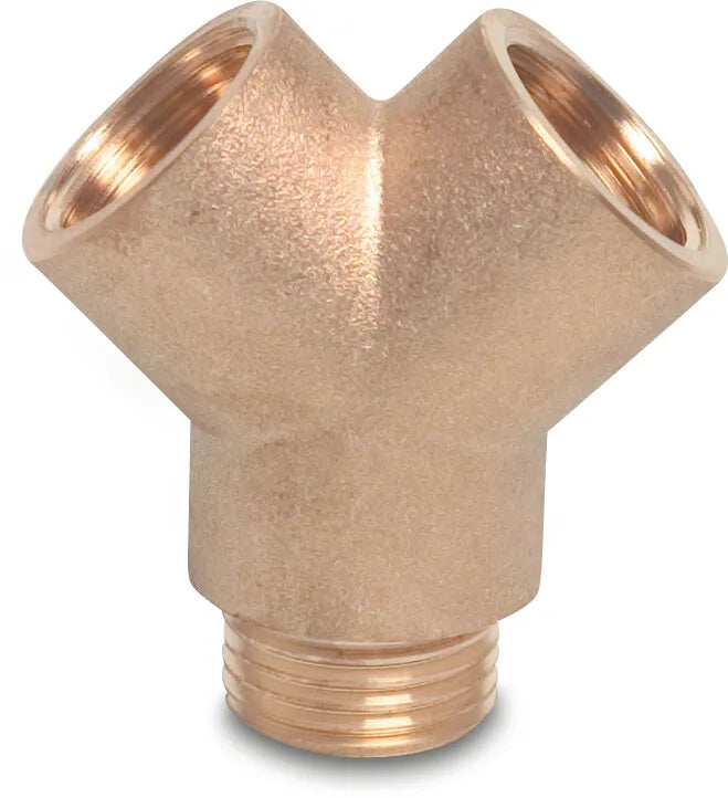 Profec Y-Piece Brass 1/2" Female Thread x Male Thread x Female Thread 30Bar | Profec | UK Supplier | Roladex