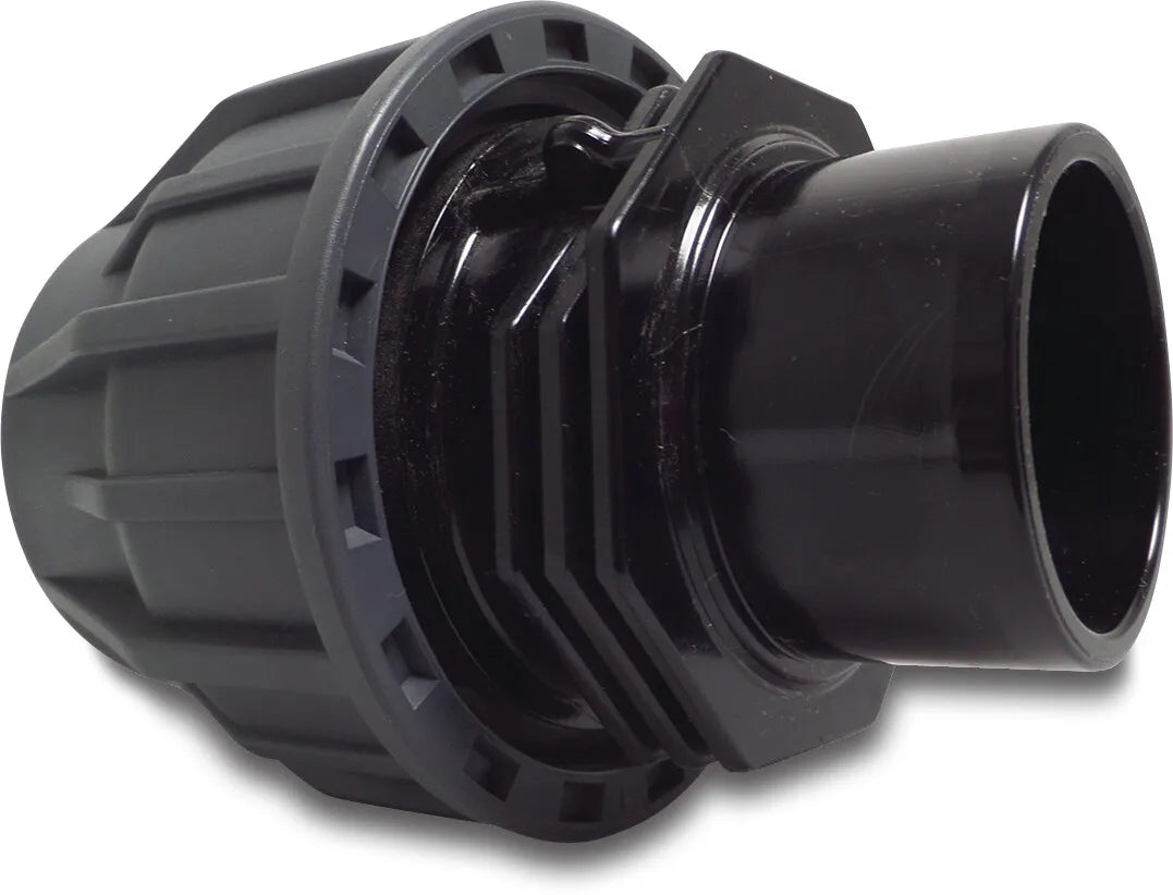 Jasonflex Socket PP/Pvc-U 63mm Compression Fitting x Glue Spigot 16Bar Grey | Jasonflex | UK Supplier | Roladex