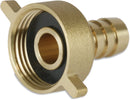 Profec Tail 2/3 Union Adaptor Brass 1" x 20mm Female Threaded Nut x Hose Tail Type Flat Seal | Profec | UK Supplier | Roladex