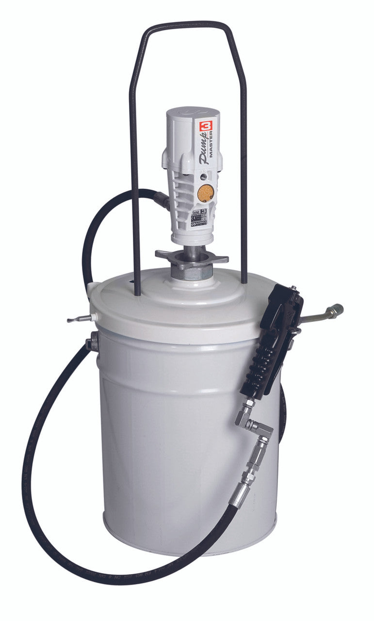 SAMOA Pumpmaster 3 - 55:1 Ratio Air Operated Portable Grease Unit for 12.5 to 18kg Pails  Roladex UK