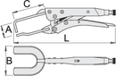 Unior Welders` lock - grip pliers, 280 – Roladex Industrial Ltd, www.roladex.co.uk