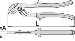 Double groove joint pliers, 300
