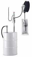 SAMOA Pumpmaster 2 - 3:1 Ratio Air Operated Wall Mounted Oil Pump Package for 205 Litre Drum with 10m Single Arm Hose …