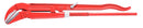 Pipe wrench 45°, Swedish pattern, for safe work at heights, 2"