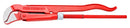 Pipe wrench 45°, Swedish pattern, S - form, 3
