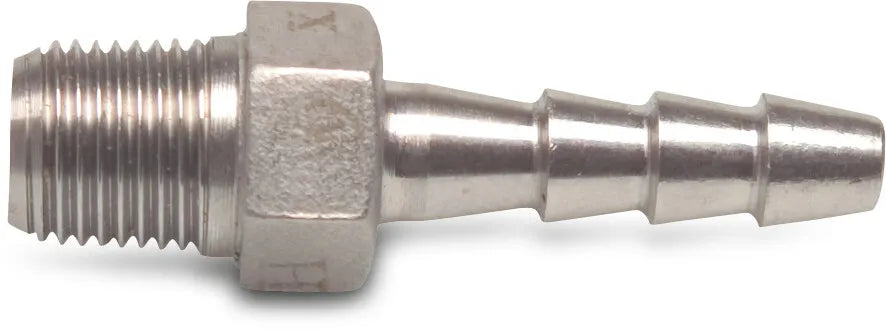 Profec Tail Stainless Steel 316 3/8" x 11mm Male Thread x Hose Tail 50Bar | Profec | UK Supplier | Roladex