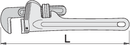 Heavy duty pipe wrench, 8"