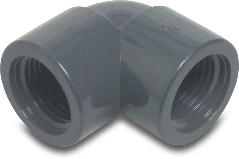 Profec 90° Pvc-U 2 1/2" Female Thread 10Bar Grey | Profec | UK Supplier | Roladex