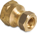 Bonfix Socket Brass 15mm x 1/2" Compression Fitting x Female Thread /Gastec | Bonfix | UK Supplier | Roladex