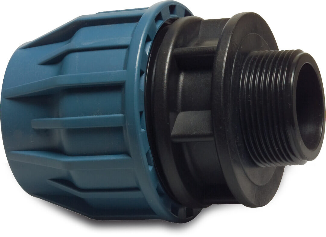 Jason Bush PP 110mm x 2" Compression Fitting x Male Thread 16Bar Type Ez | Jason | UK Supplier | Roladex