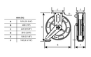 Samoa | 501100 | RM-12 Double Pedestal Double Arm Open Hose Reel for Air/Water/Antifreeze Solutions - 10m x 3/8"