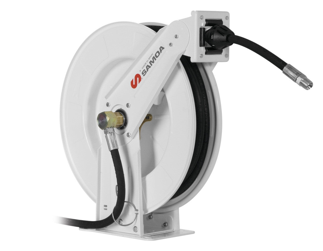 Samoa | 501200 | RM-12 Double Pedestal Double Arm Open Hose Reel for Oil - 10m x 1/2"