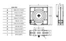 Samoa | 502350 | RM-12CLX Individually Enclosed Slim Hose Reel for Grease/Hydraulic Fluid - 10m x 1/4"