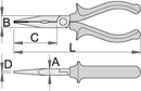Unior Long nose pliers with side cutter, 160 – Roladex Industrial Ltd, www.roladex.co.uk